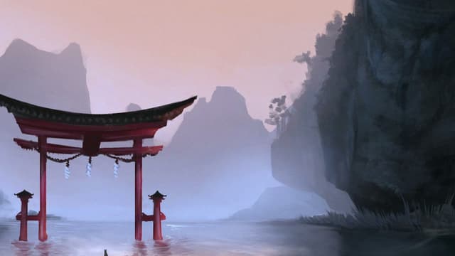 Misty Torii Shore, a Nature live wallpaper for Mac