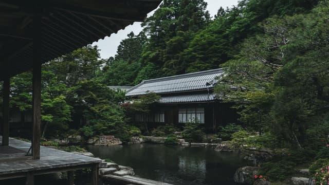 Tranquil Garden House, a Nature live wallpaper for Mac