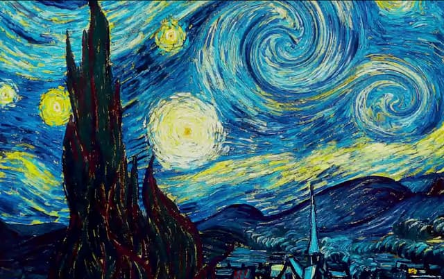 Van Gogh Starry Night, a Abstract live wallpaper for Mac