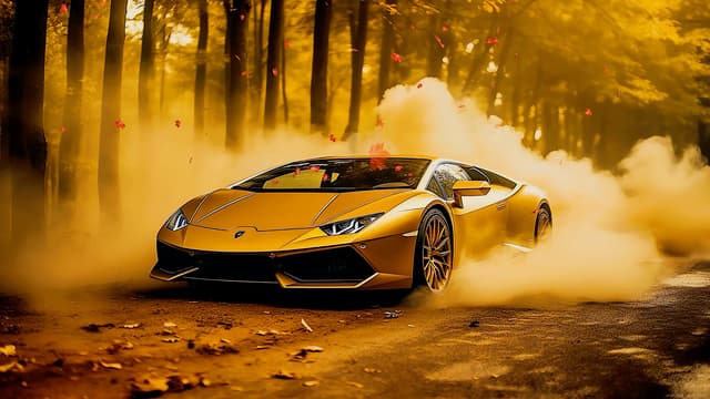 Autumn Supercar Drift, a Cars live wallpaper for Mac