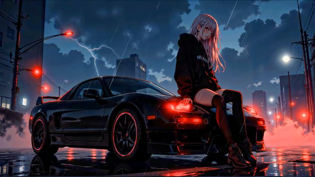 Stormy Porsche GT2, a Cars live wallpaper for Mac