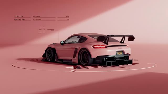 Pink Porsche GT3 RS, a Cars live wallpaper for Mac